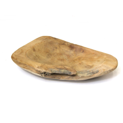 Misa z drewna tekowego surowa 24x14cm